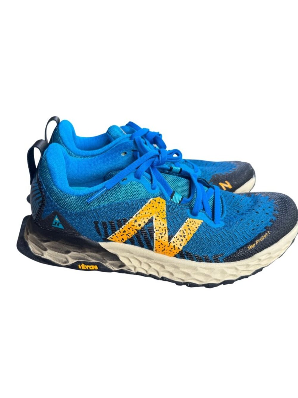 New Balance Fresh Foam Hierro V6 Mens Size 8 Blue Trail Running Shoes Vibram